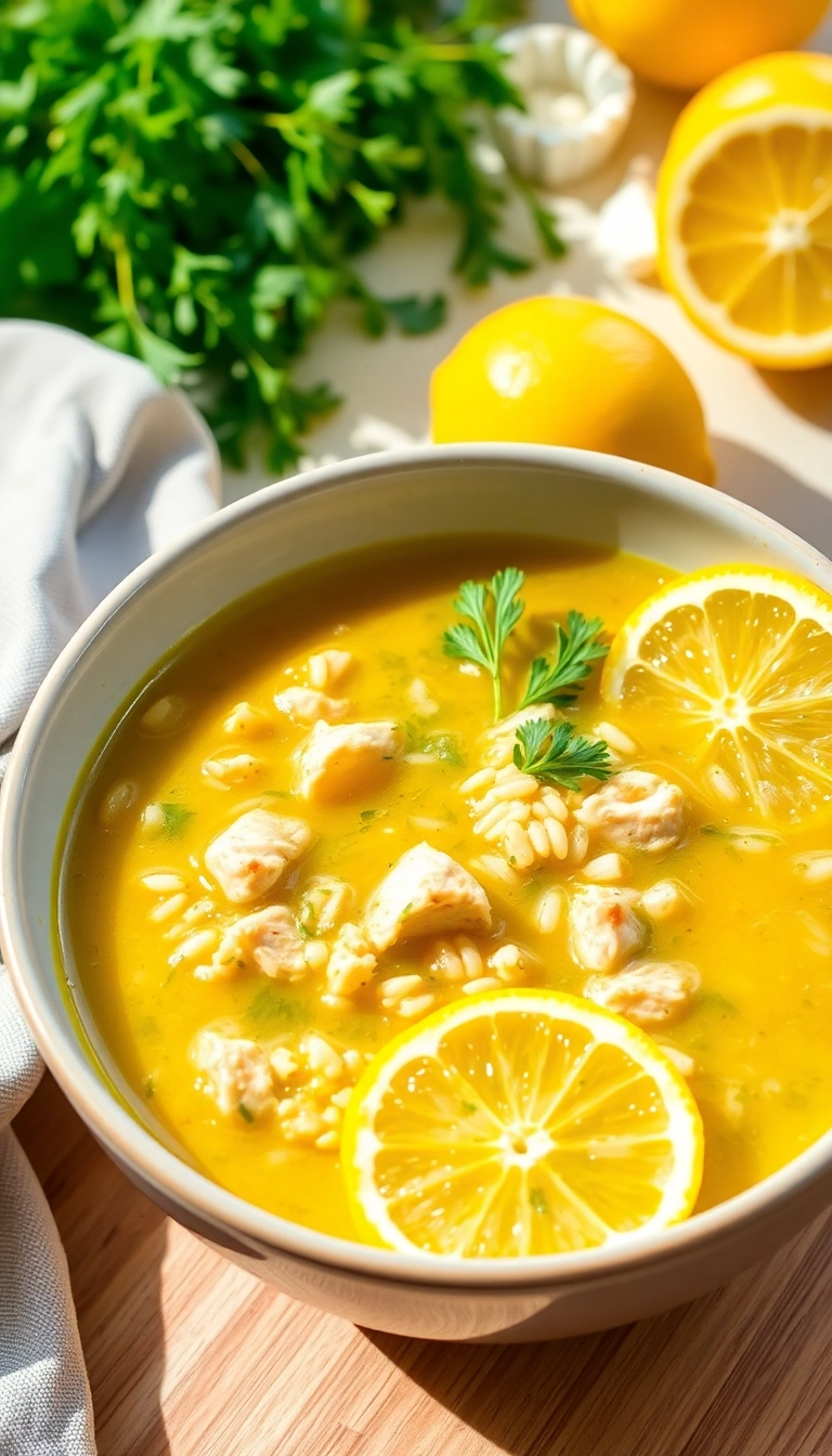 18 Panera Chicken and Wild Rice Soup Ideas That Will Warm Your Soul! - 4. Lemon Herb Chicken and Wild Rice Soup