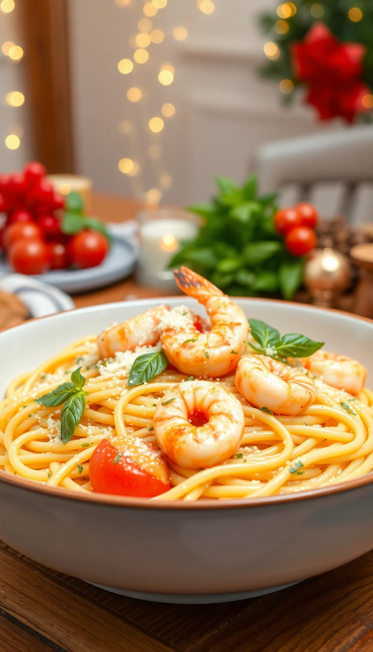 22 Christmas Dinner Ideas That'll Impress Your Guests (You Won't Believe #15!) - 4. Garlic Butter Shrimp Pasta