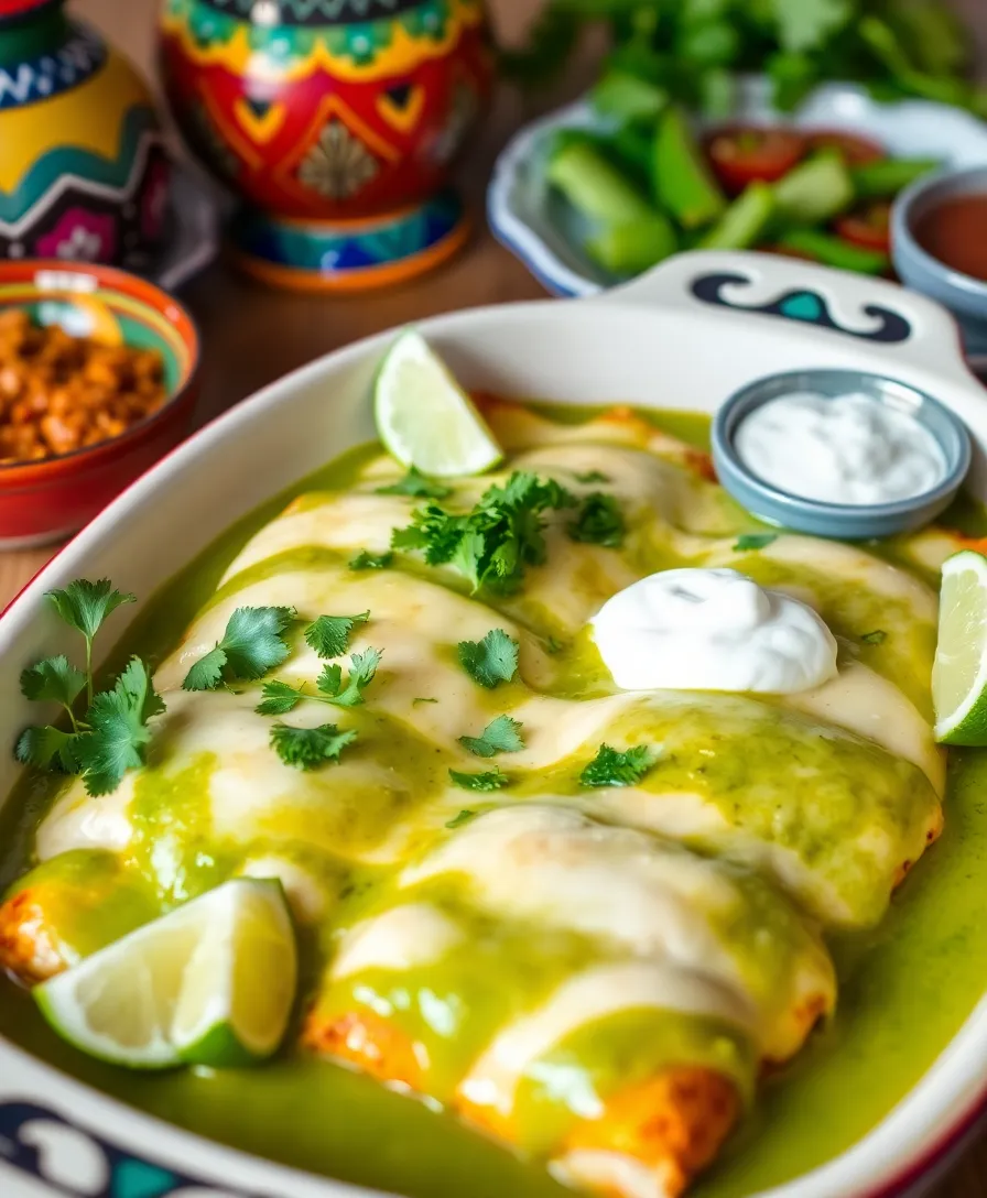 14 Traditional Mexican Food Recipes That Bring the Taste of Mexico to Your Kitchen! - 2. Enchiladas Verdes