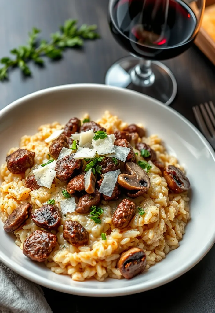 15 Mouthwatering Beef Recipes That Will Make You the Dinner Hero! - 5. Beef and Mushroom Risotto