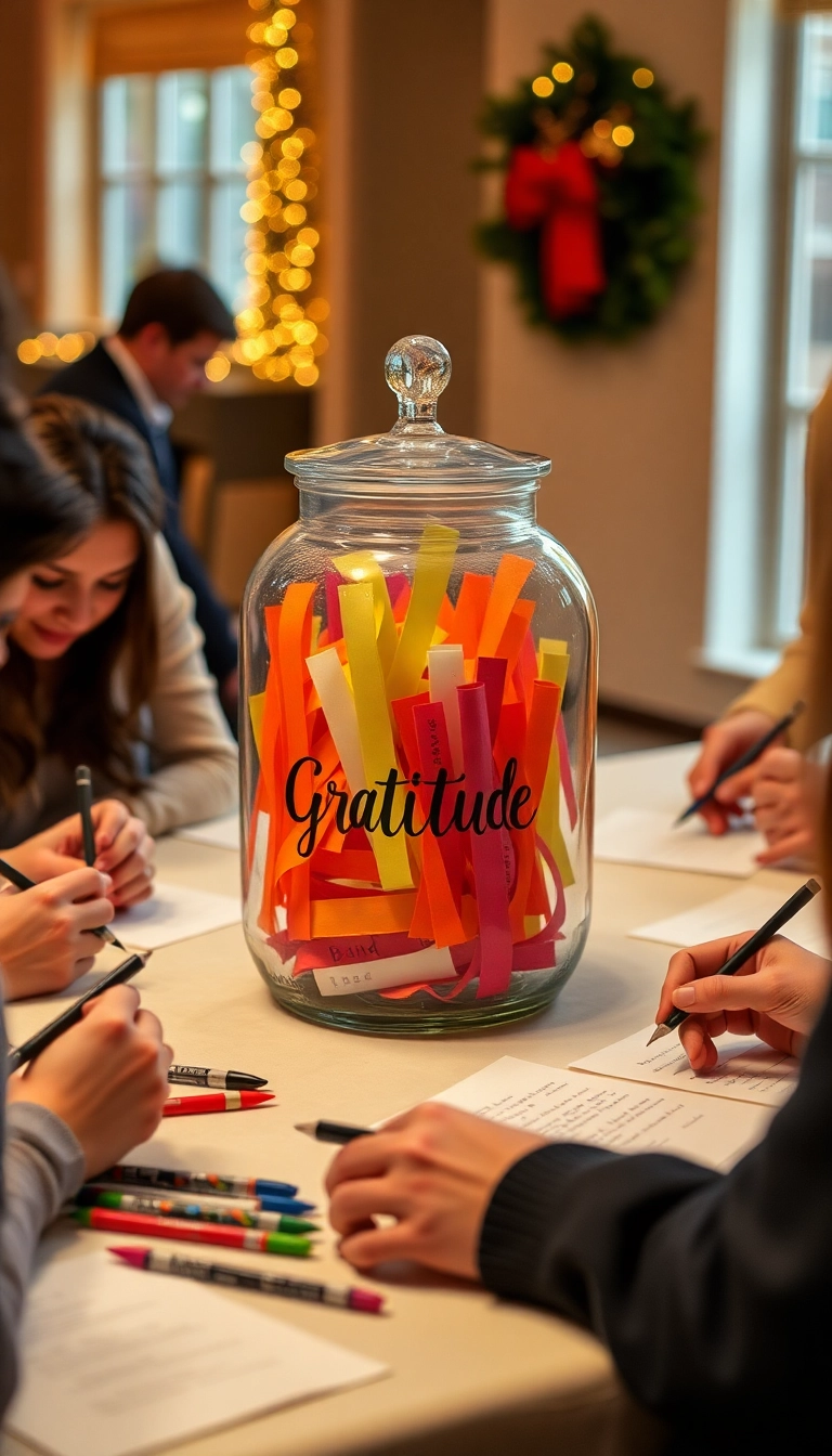 25 Friendsgiving Dinner Party Ideas That Will Make You the Host of the Year! - 11. Friendsgiving Gratitude Jar