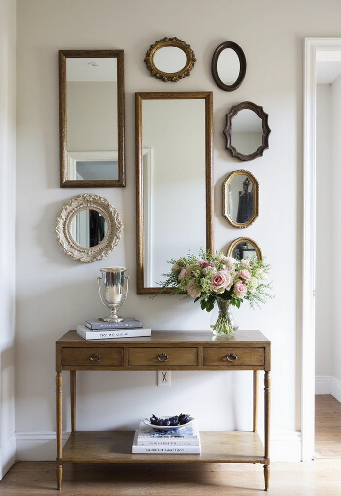 15 Creative Wall Art Ideas That'll Make Your Walls Pop (Spoiler: #9 Is a Game Changer!) - 11. Artistic Mirror Displays