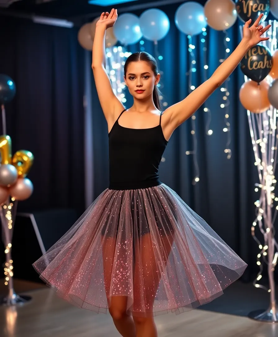 13 Creative DIY New Year's Eve Outfits That Will Make You Stand Out (You Won't Believe #6!) - 1. The Sparkling Tulle Skirt