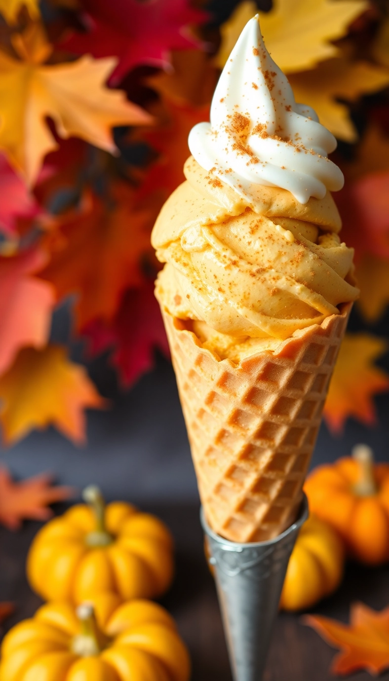 21 Fun Thanksgiving Dessert Ideas That'll Impress Your Guests (You Won't Believe #7!) - 10. Pumpkin Pie Ice Cream