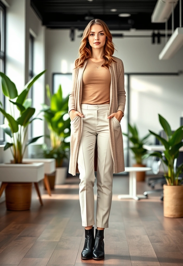 18 Office Outfits That'll Make You the Best-Dressed in the Boardroom (#5 Will Shock You!) - 7. Layered Look with Cardigans