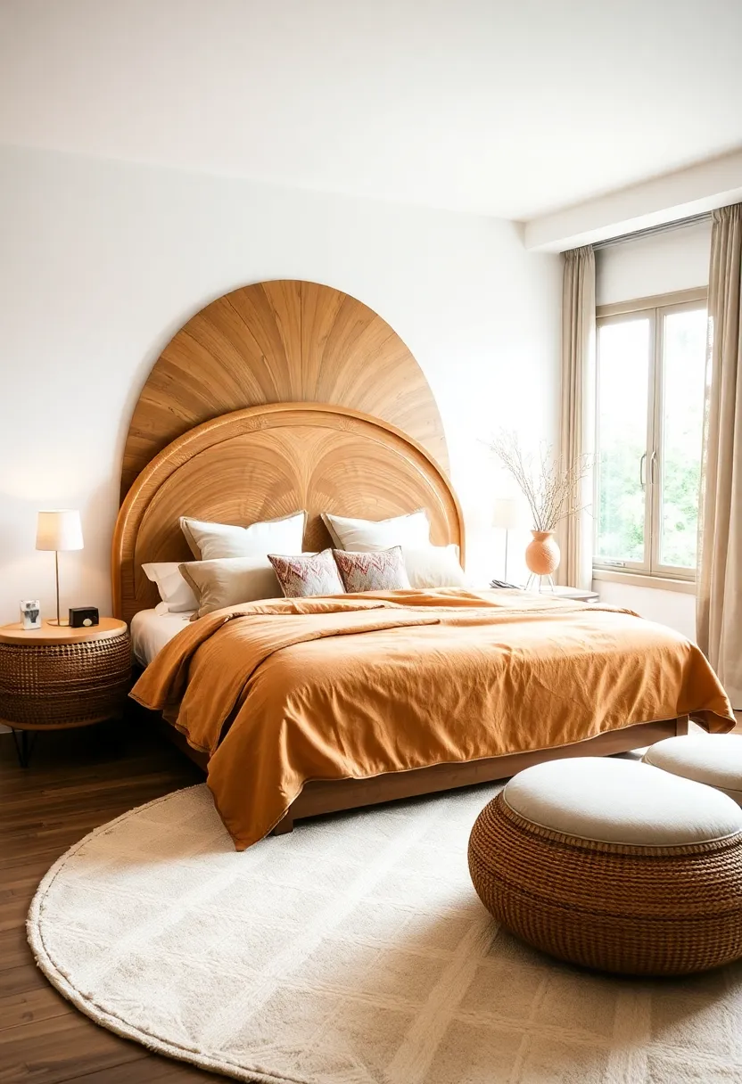 13 Comforting Bedroom Layouts That Make You Feel Right at Home! - 4. Organic Shapes and Curves