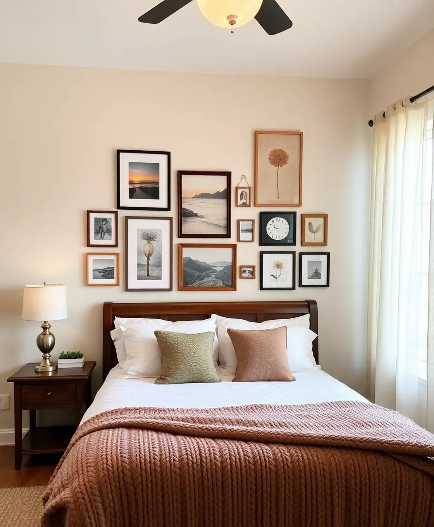 13 Comforting Bedroom Layouts That Make You Feel Right at Home! - 5. Personal Touches with Art