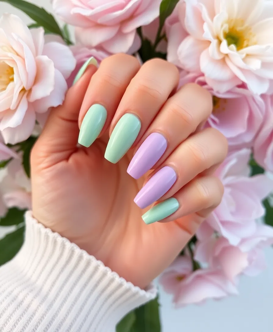 21 Gorgeous Summer Holiday Nail Ideas to Make Your Friends Jealous! - 13. Elegant Pastels