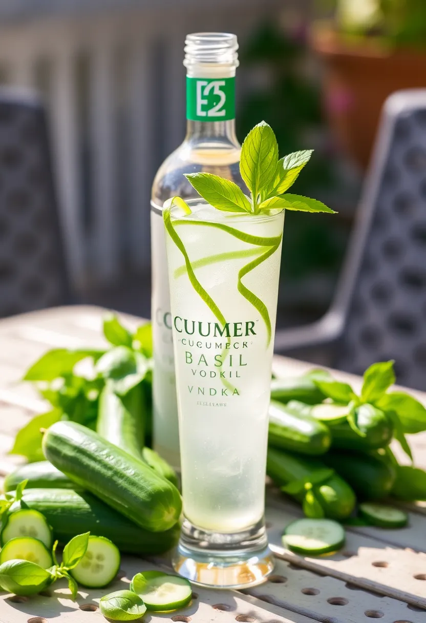 15 Artisan Craft Vodkas You Need to Try in 2025 (You Won't Believe #9!) - 5. Cucumber Basil Vodka
