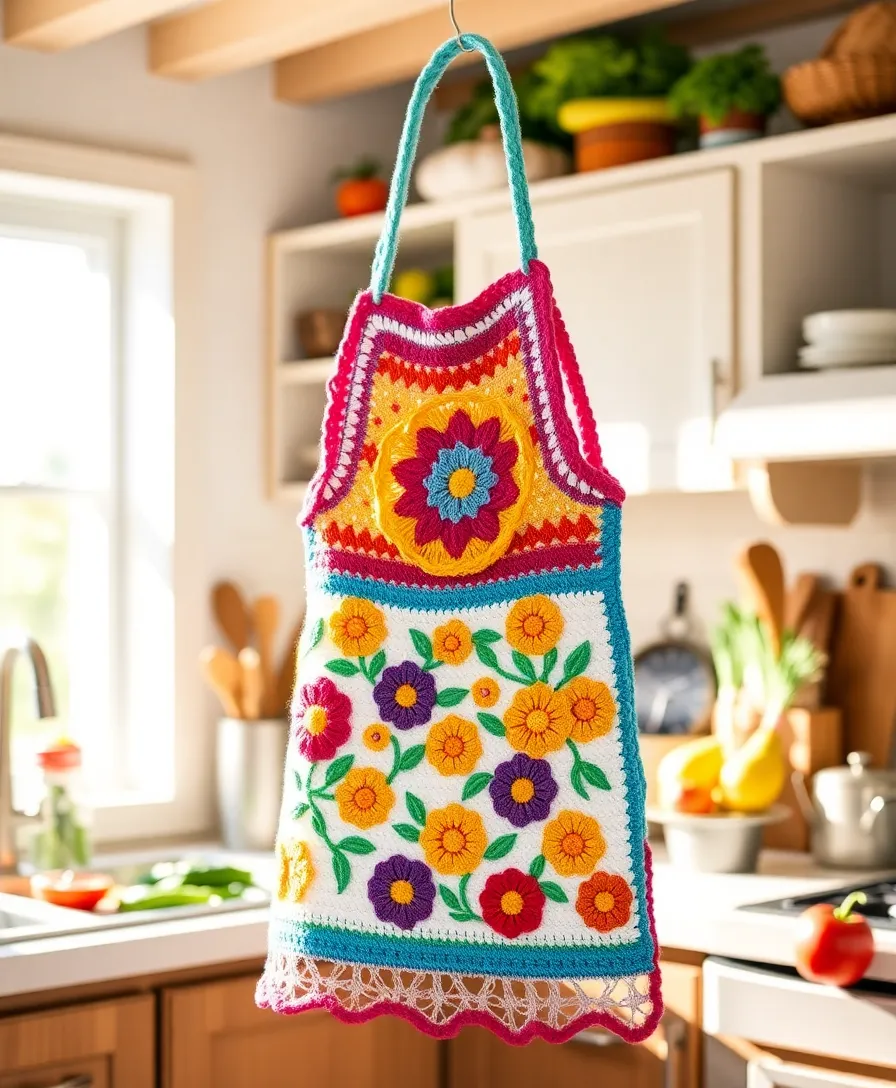 21 Easy DIY Crochet Projects for Beginners That Are Totally Doable (You Can Do #7!) - 19. Stylish Crochet Aprons