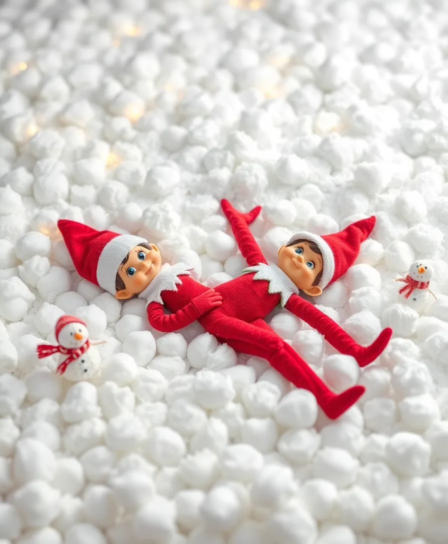 18 Easy Elf on the Shelf Ideas for Toddlers (Get Ready for Giggles with #14!) - 7. Elf Playing in the Snow