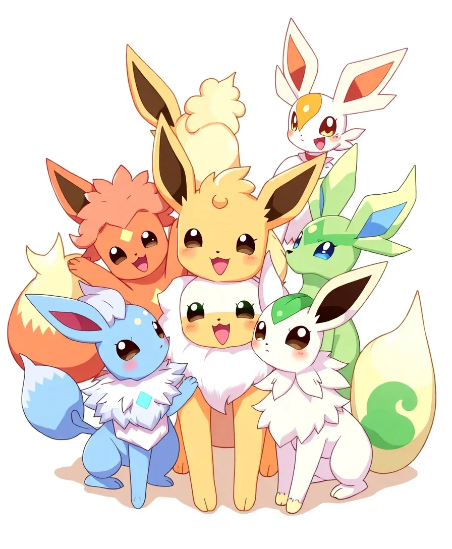 10 Adorable Pokemon Wallpapers For Every Fan (You Won't Believe #7!) - 15. Eevee's Playful Friends