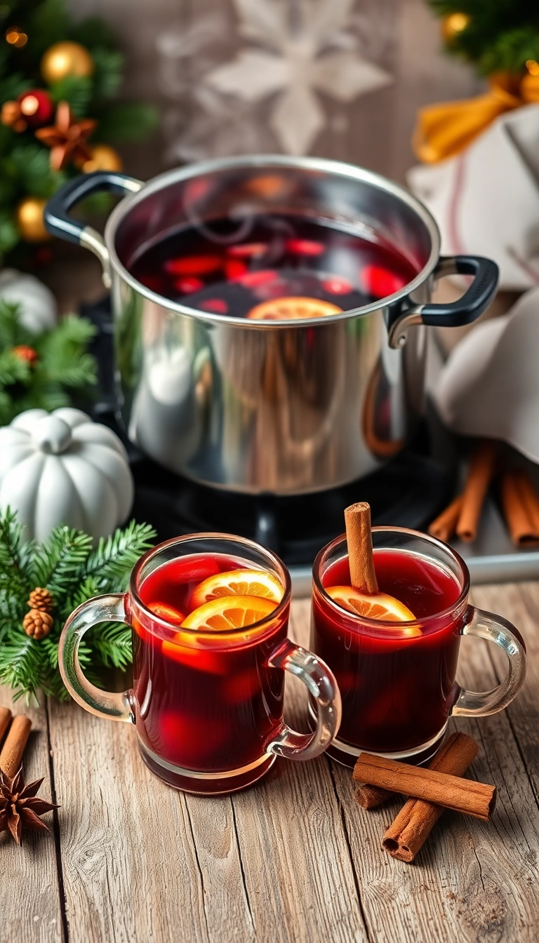 21 Christmas Party Food Ideas That Will Steal the Show (You Won't Believe #10!) - 18. Mulled Wine