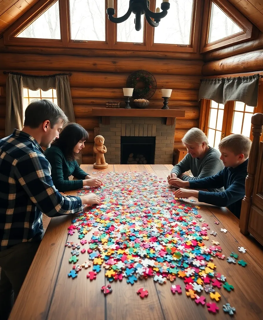 19 Fun Cabin Activities for Families That Will Bring You Closer Together (You’ll Love #13!) - 16. Puzzle Challenge