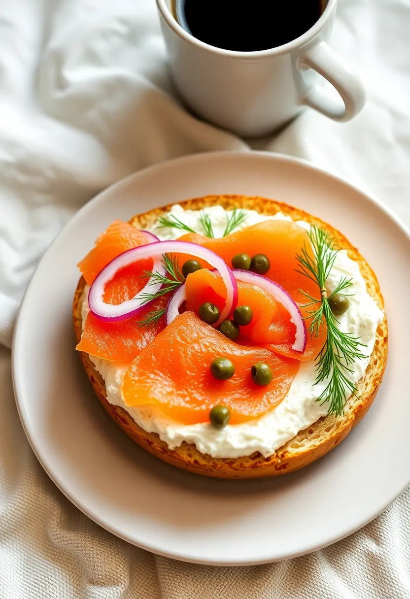 10 Gourmet Breakfast Ideas That Will Make You Feel Like a Chef (Brunch Goals!) - 5. Smoked Salmon Bagel with Cream Cheese