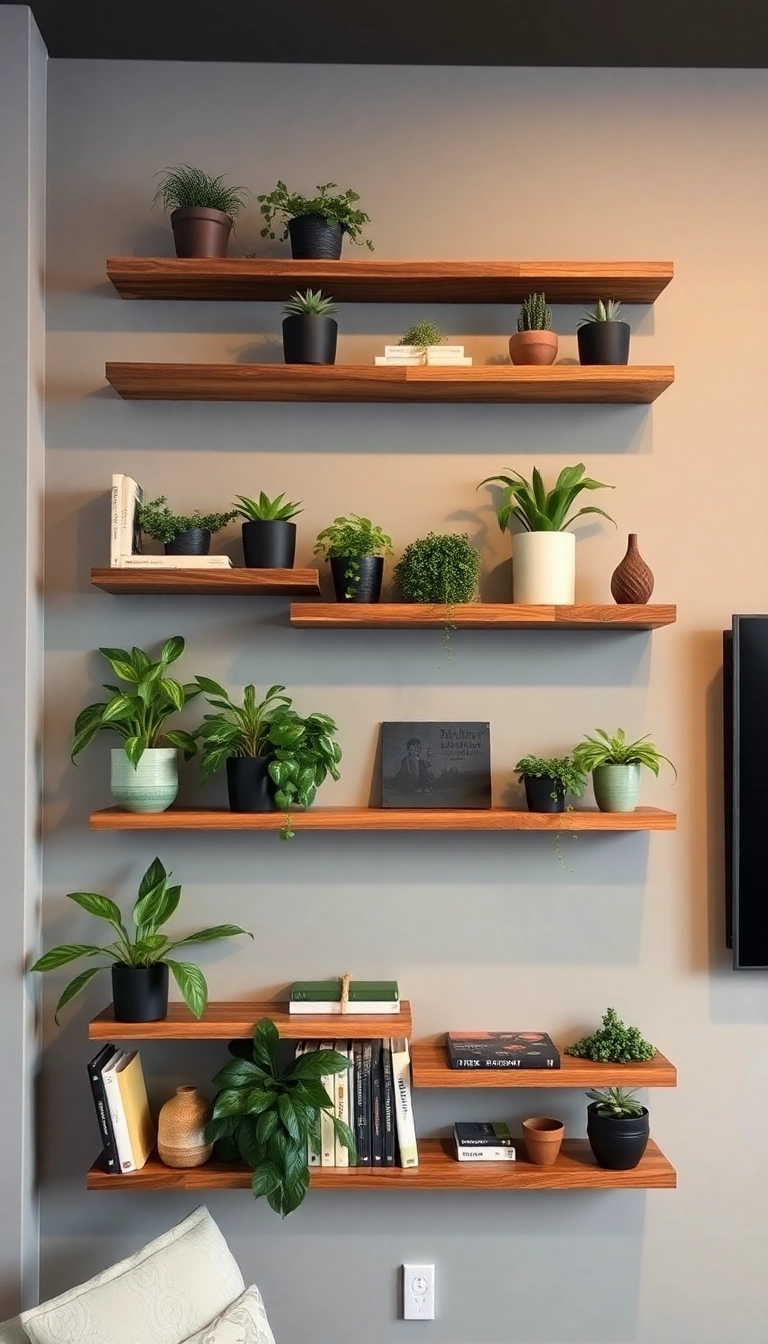 22 Renter-Friendly Decor Hacks That Will Make Your Space Shine (No Landlord Approval Needed!) - 4. DIY Floating Shelves