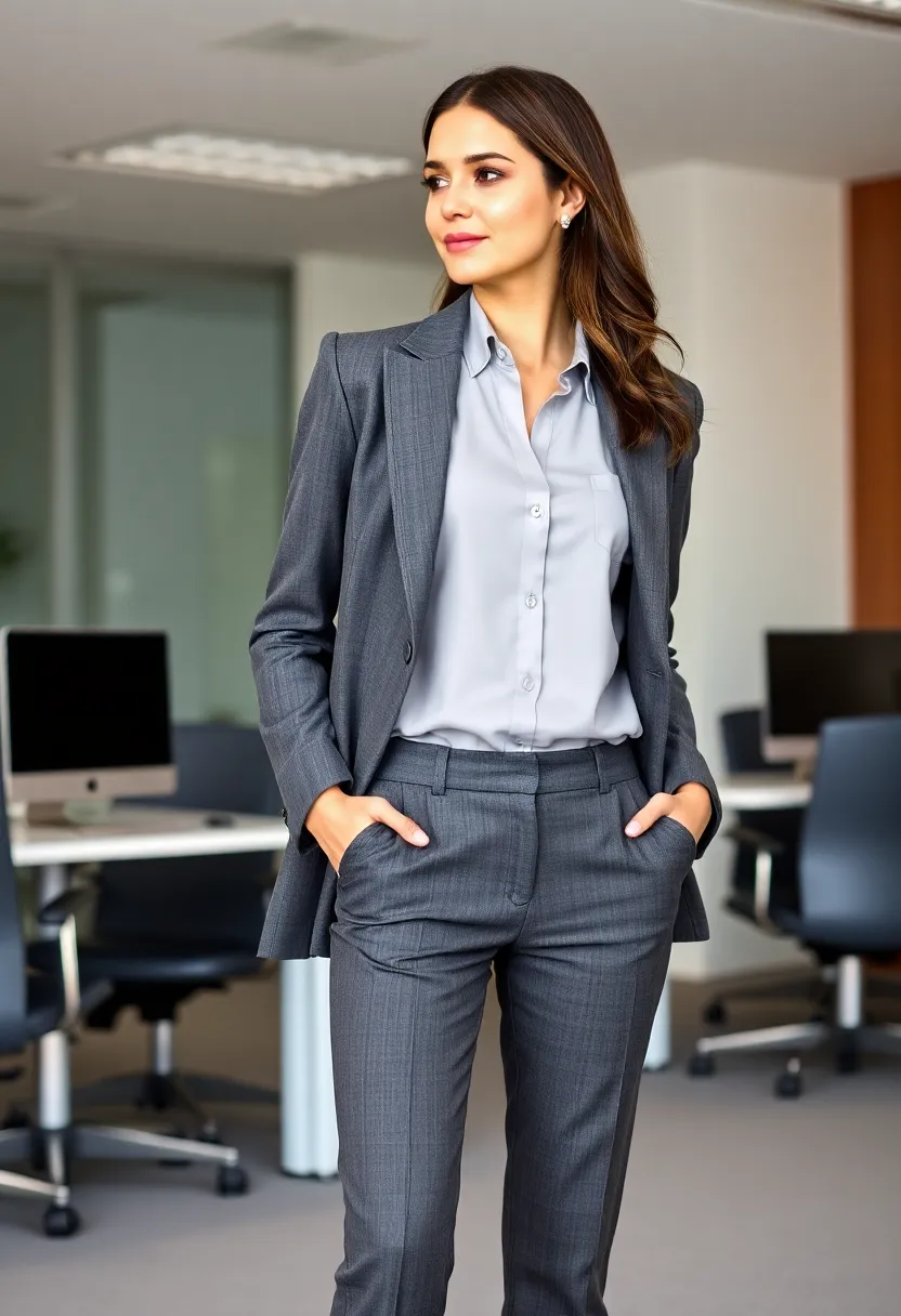 16 Work Outfits That'll Make You Feel Like a Boss (And Look Like One Too!) - 6. Monochromatic Ensemble