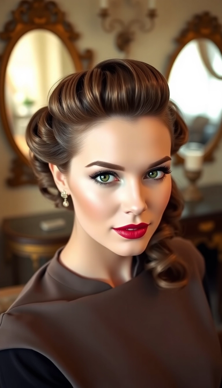 23 Timeless 1940s Hairstyles That Will Make You Feel Like a Hollywood Star! - 1. The Classic Victory Roll