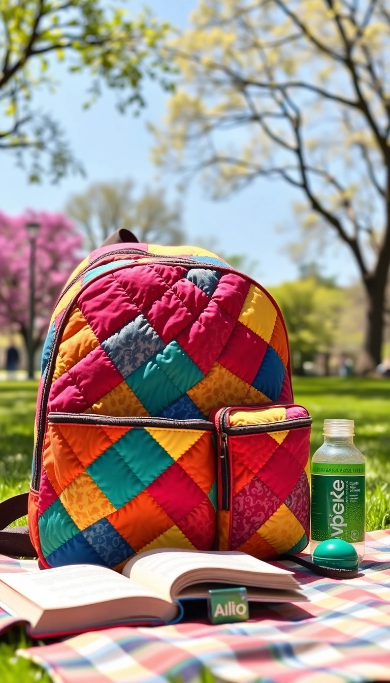 21 Trendy College Bags for Women That Are Perfect for Every Style! - 8. Colorful Quilted Backpack