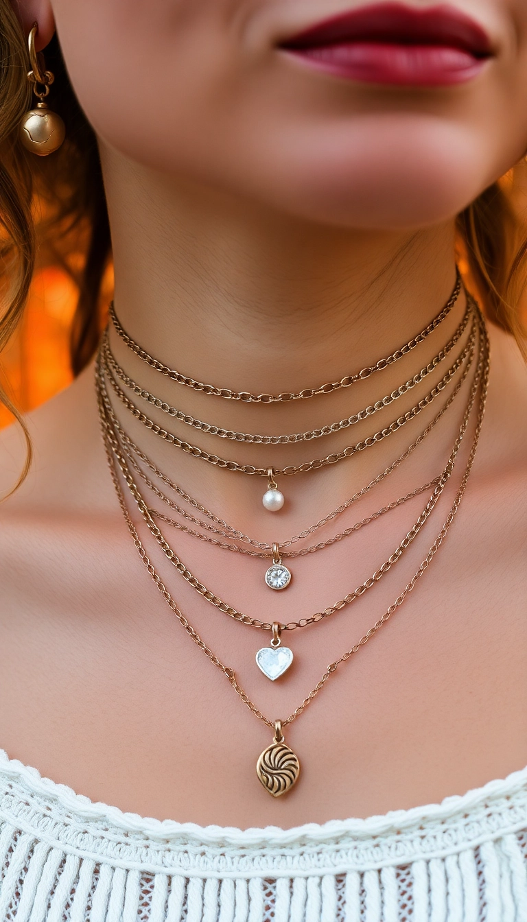 20 Fall Fashion Trends You Need to Try (Especially #3 for Cozy Days!) - 8. Layered Necklaces