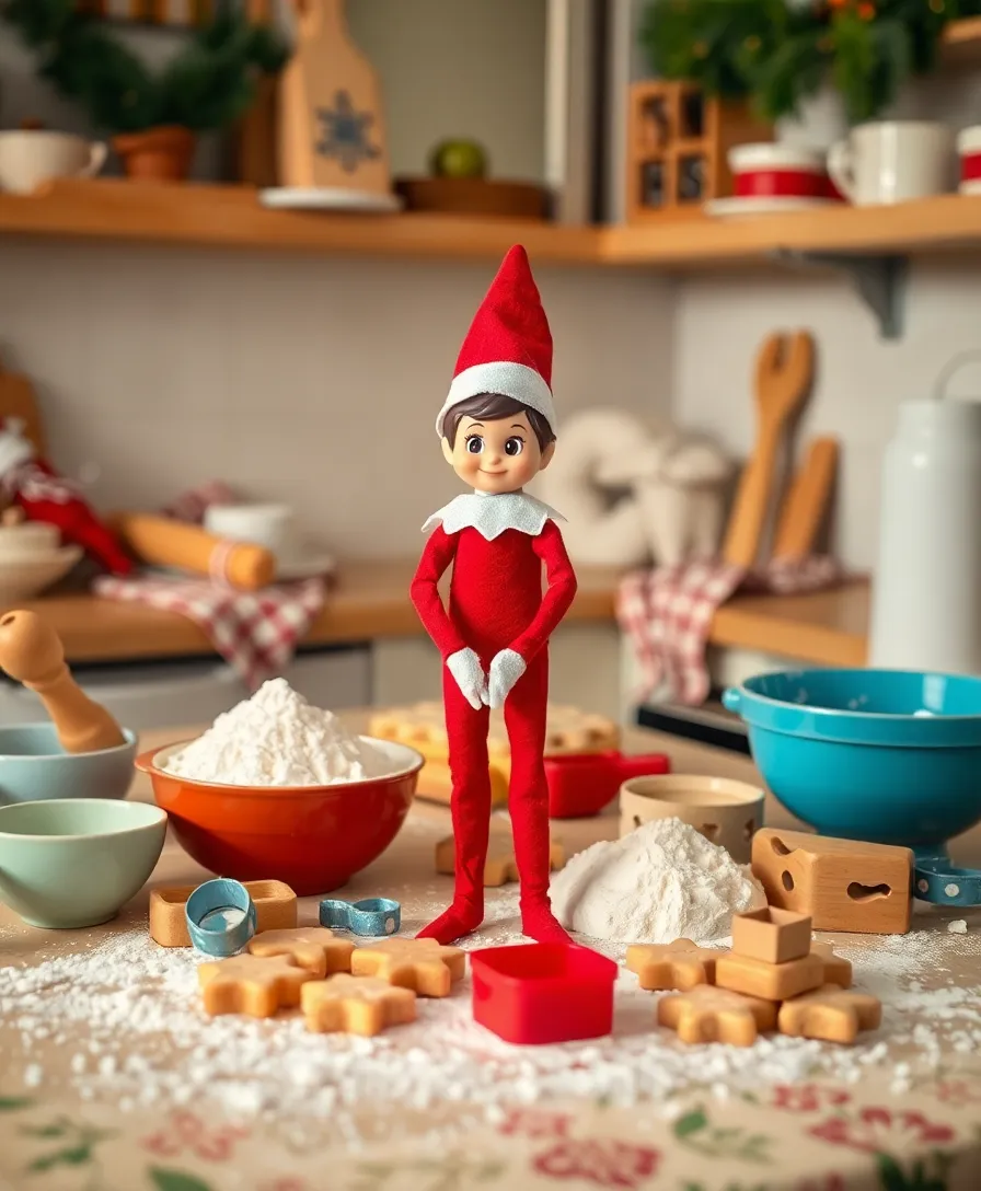 18 Easy Elf on the Shelf Ideas for Toddlers (Get Ready for Giggles with #14!) - 5. Elf Cooking Cookies