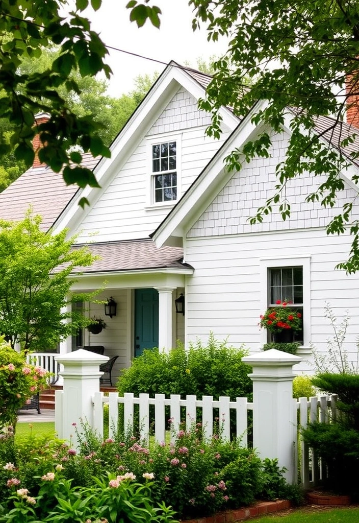 20 Dream House Exterior Farmhouse Style That Will Make You Swoon (Especially #12!) 16 20 Farmhouse Style Exteriors That Will Make You Swoon (Especially #12!) - 16. Farmhouse with Shiplap Accents