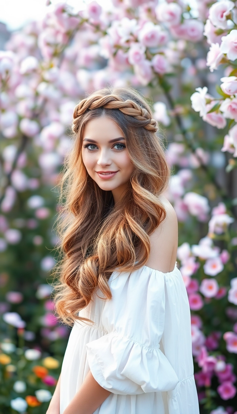 22 Chic Medium Hairstyles for the Mother of the Groom You Won't Believe Exist! - 4. Braided Crown