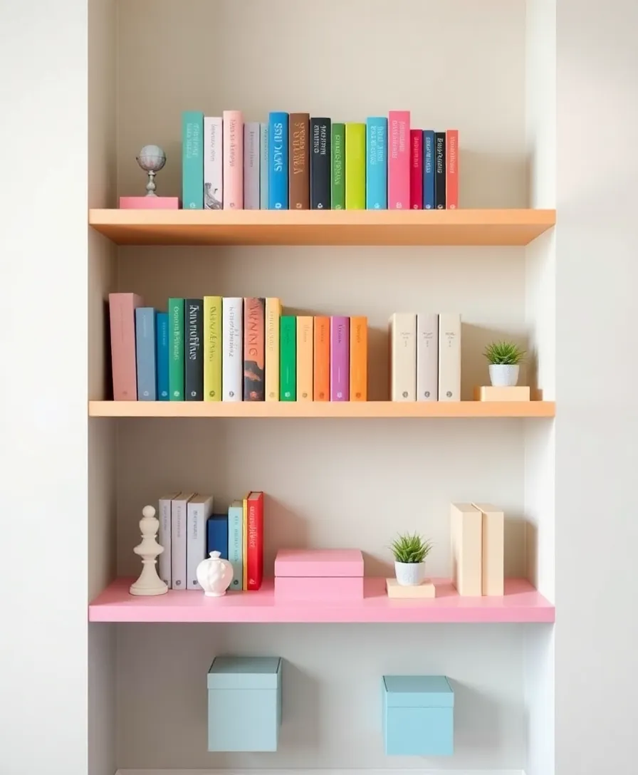 12 Stunning Bookshelf Decor Hacks to Elevate Your Space (Get Ready to Impress with #10!) - 1. Color Coordination