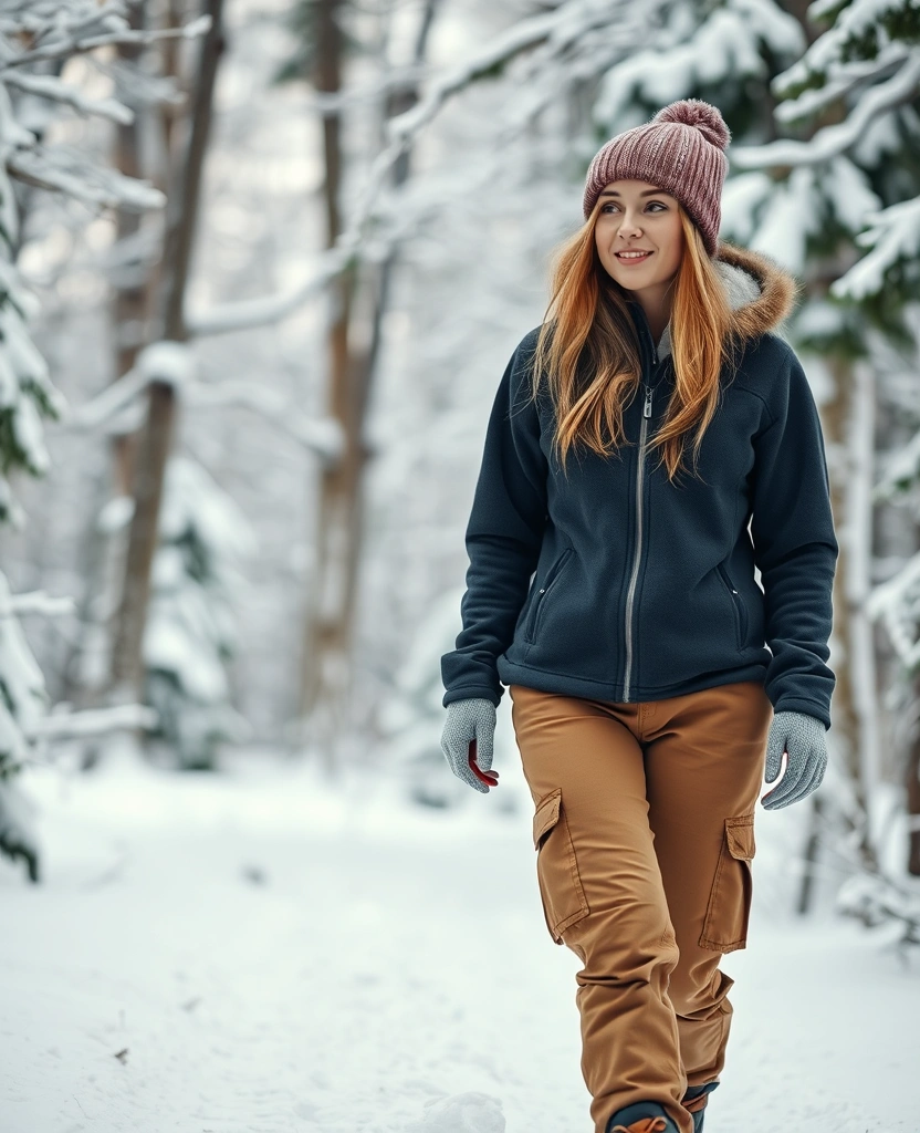 20 Effortlessly Chic Winter Outfits That'll Keep You Cozy and Stylish! - 15. Warm Fleece & Cargo Pants