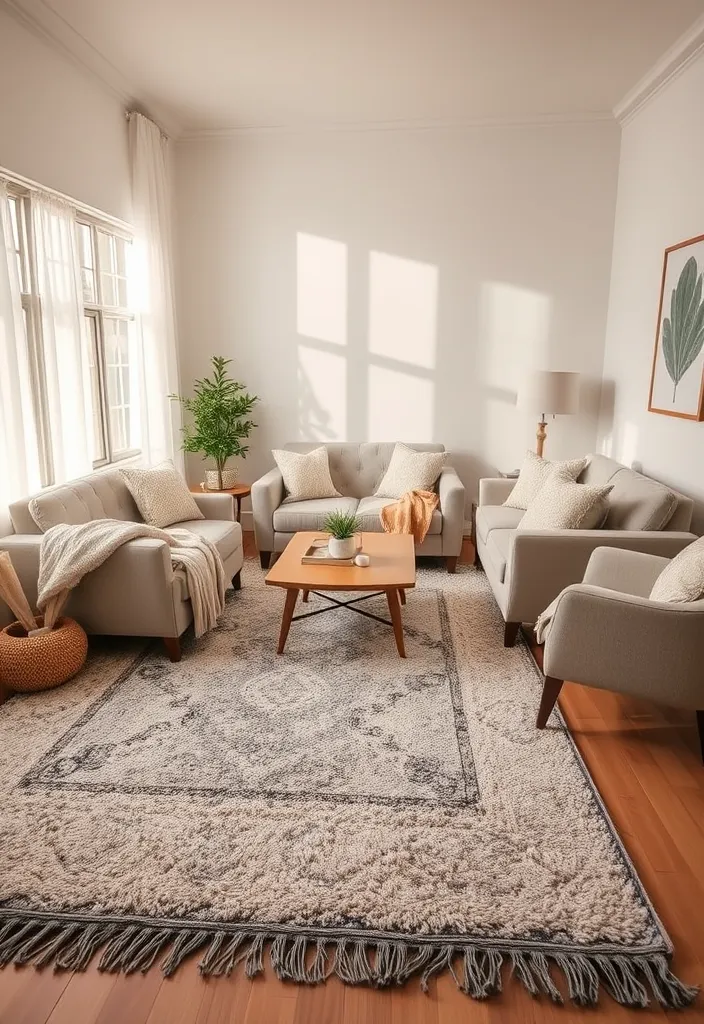 16 Cozy Holiday Home Styling Ideas to Embrace After Christmas! - 10. Warm Up with Cozy Rugs