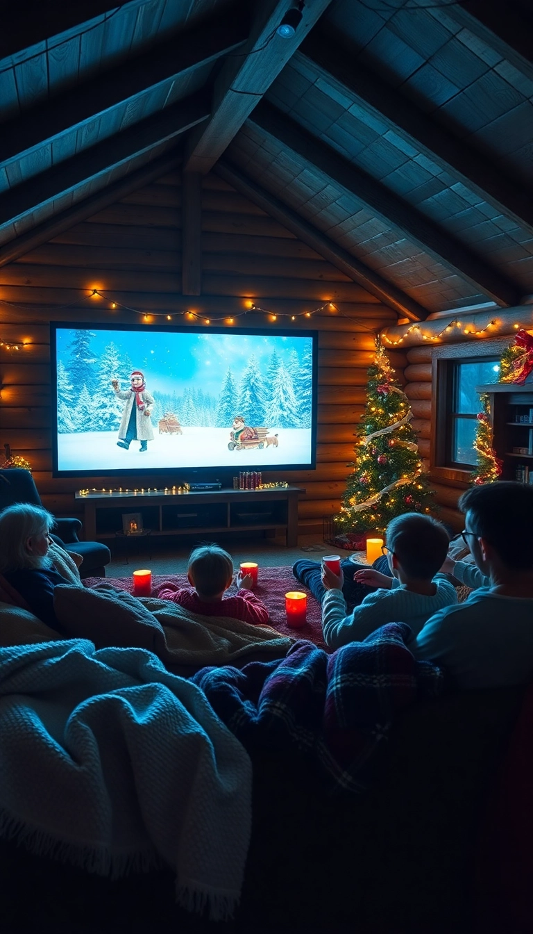 10 Unforgettable Christmas Experiences in Cozy Cabins in the Woods (Perfect for Family Trips!) - 6. Christmas Movie Marathon