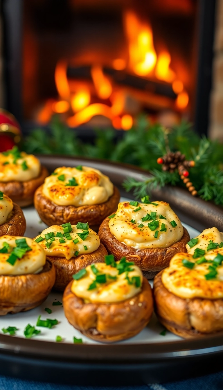 21 Christmas Party Food Ideas That Will Steal the Show (You Won't Believe #10!) - 2. Stuffed Mushrooms