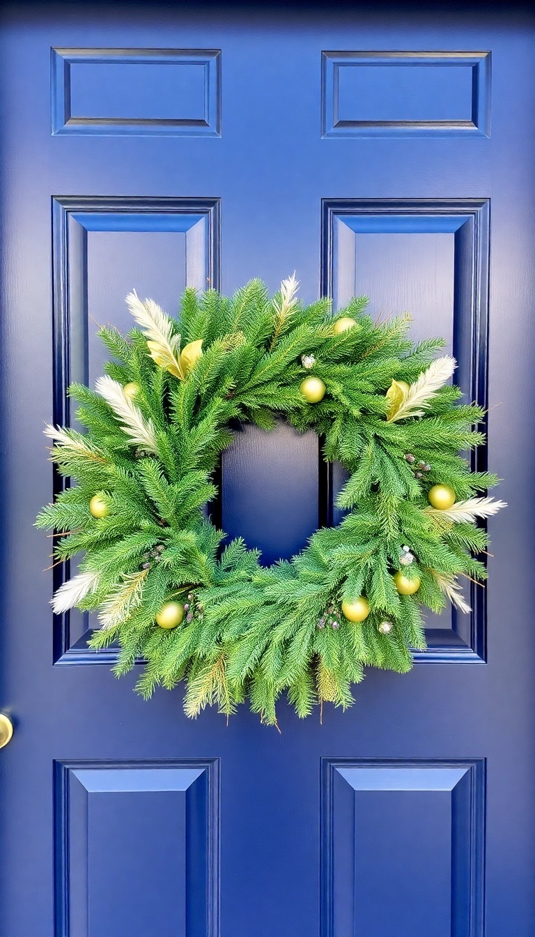 17 Elegant Christmas Decor Ideas That Will Make Your Home Shine Like a Star! - 3. Elegant Wreaths with a Twist