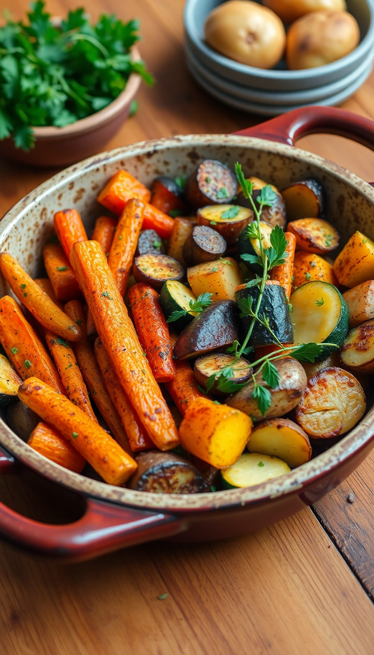 21 Sunday Family Dinner Ideas You’ll Want to Make Every Week (Number 7 Will Blow Your Mind!) - 11. Herb-Roasted Vegetables