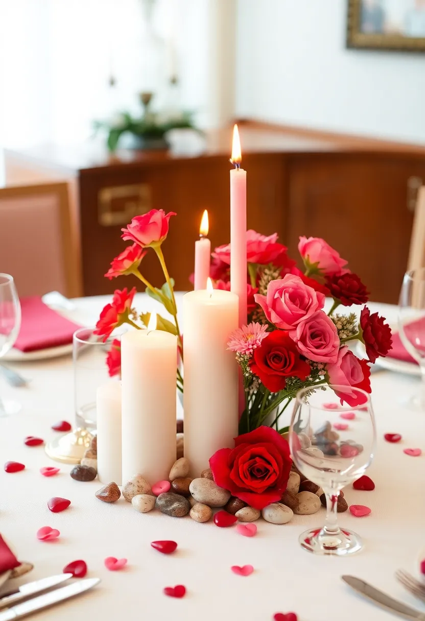 10 Fun Valentine's Day Decorations Crafts for the Whole Family (Get Ready for #4!) - 7. Valentine’s Day Table Centerpieces