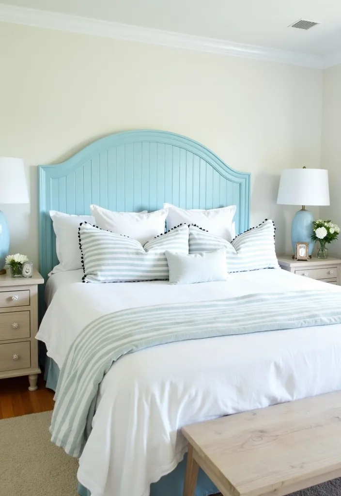 19 Bead Board Headboard Ideas That’ll Elevate Your Bedroom (You Won't Believe #8!) - 18. Bead Board in a Coastal Theme