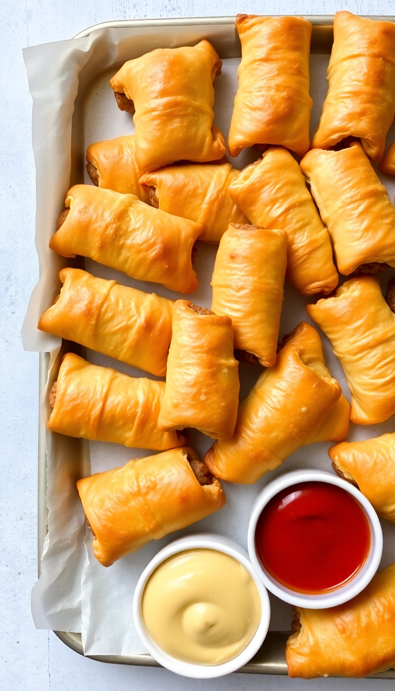 21 Festive Christmas Party Food Ideas That Will Wow Your Guests (You Won't Believe #10!) - 12. Puff Pastry Sausage Rolls