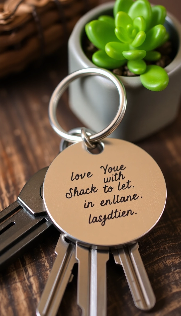 21 Cute Valentine's Day Gifts for Him That Will Melt His Heart (You Won't Believe #7!) - 11. Engraved Keychain