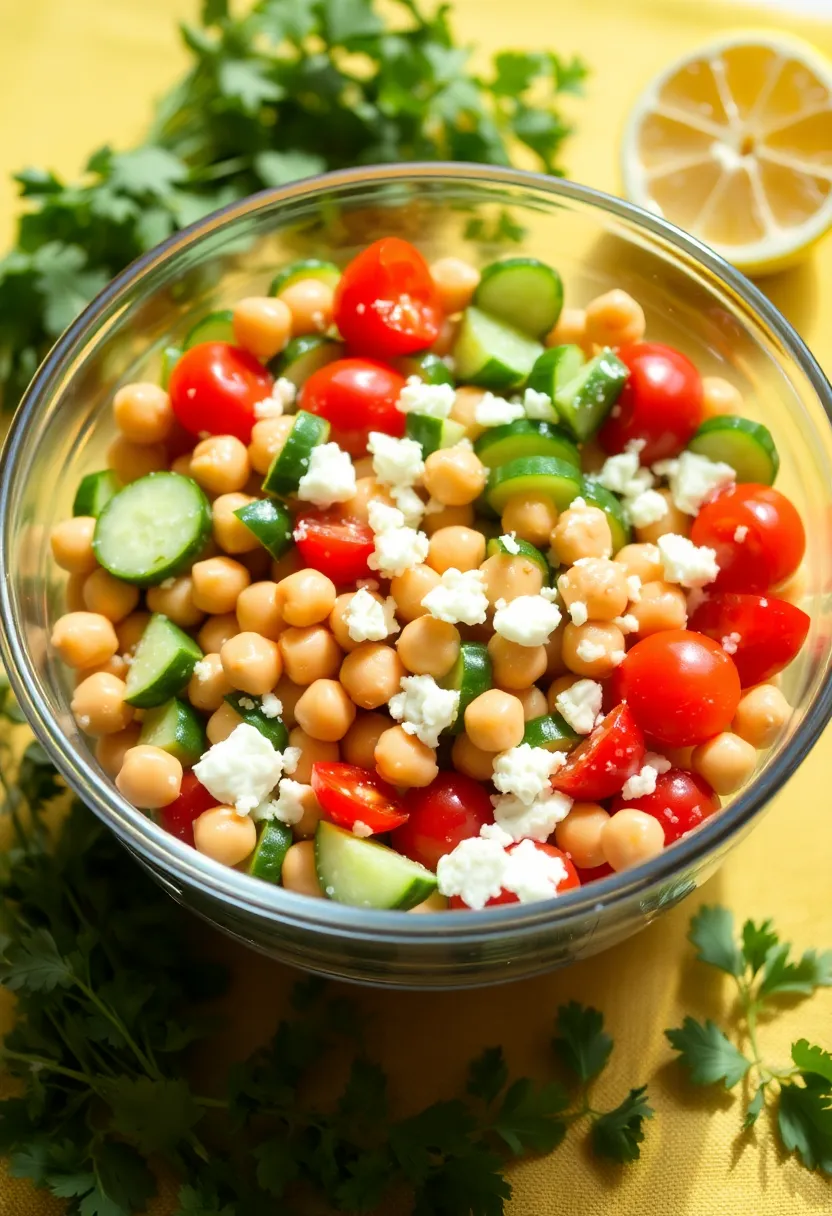 10 Muscle-Gain Recipe Ideas That’ll Fuel Your Fitness Journey - 5. Chickpea Salad with Feta