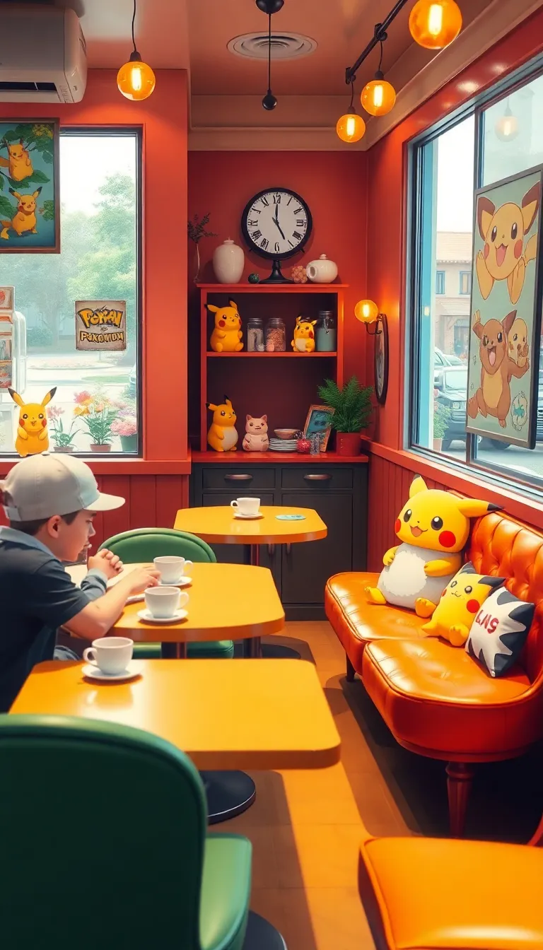 22 Pokémon Room Themes That Will Make Your Heart Go 'Pika Pika!' - 20. Retro Pokémon Café