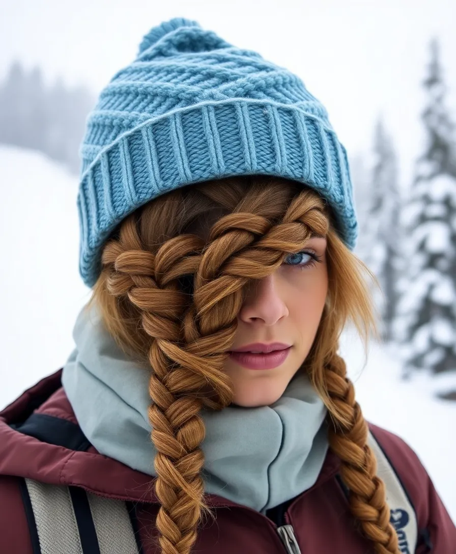 12 Trendy Snowboarding Hairstyles That Will Make You the Star on the Slopes! - 1. The Braided Crown