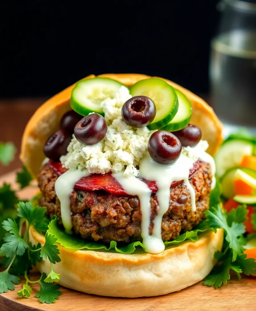 10 Crispy Cheeseburger Recipe Ideas That Will Make Your Taste Buds Dance! - 7. Greek Feta Cheeseburger