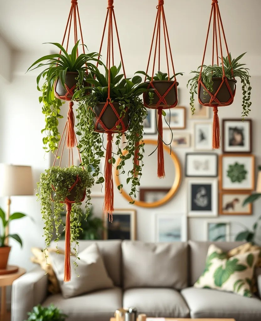 15 Creative Ways to Use Plants in Your Home Decor (Prepare to Be Inspired!) - 3. Hang Plants for Vertical Interest