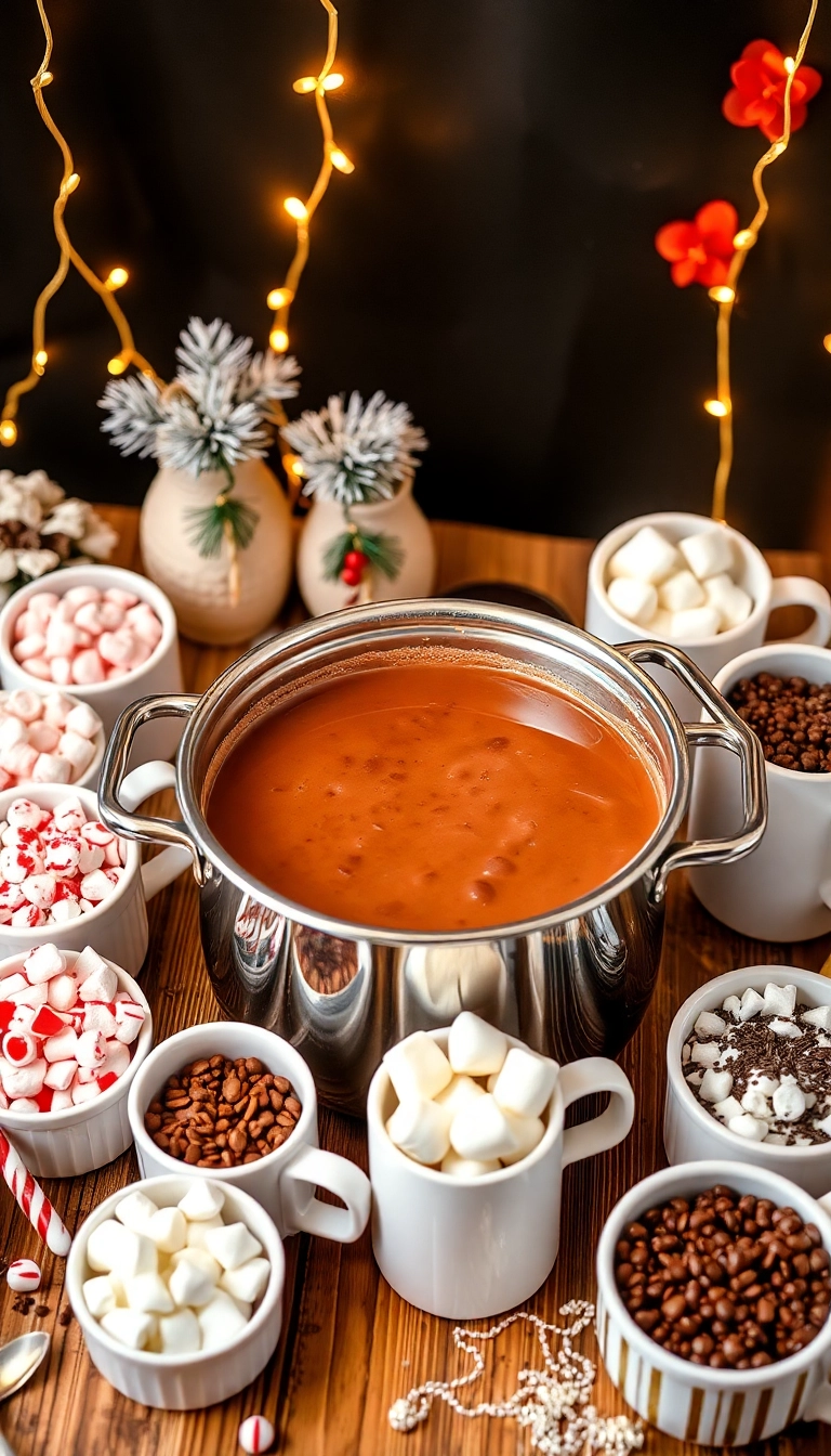 22 Christmas Dinner Ideas That'll Impress Your Guests (You Won't Believe #15!) - 14. Peppermint Hot Chocolate Bar