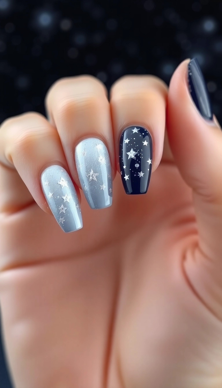 25 Stunning Acrylic Nails for Winter That Will Make You the Trendsetter! - 4. Winter Ombre