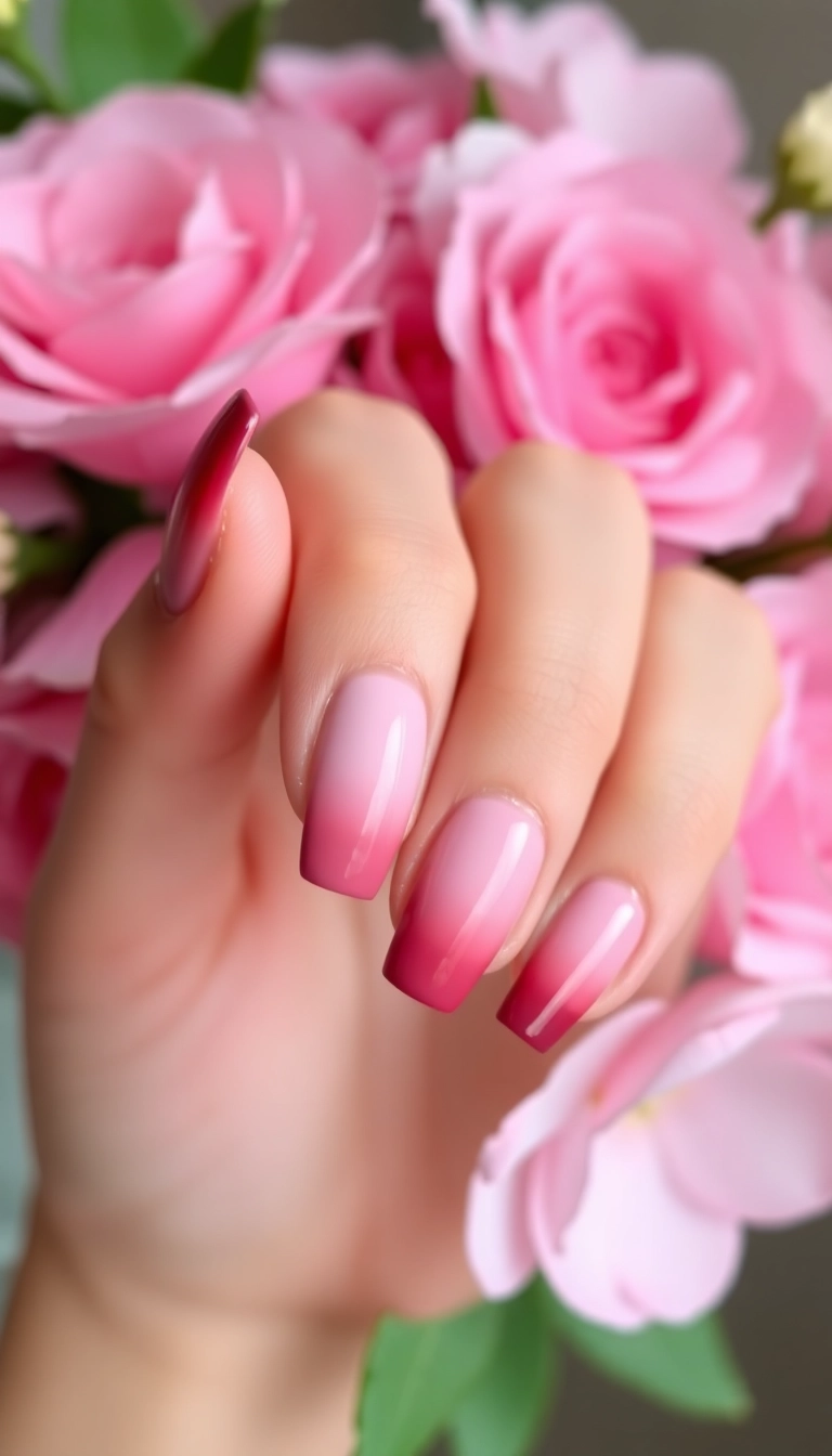 27 Stunning Pink Nail Ideas That Will Turn Heads (You Won't Believe #15!) - 1. Blushing Ombre