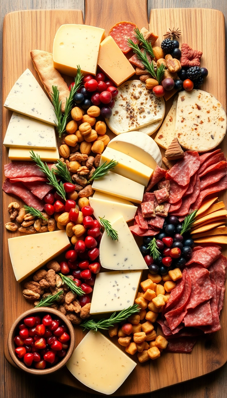 21 Christmas Party Food Ideas That Will Steal the Show (You Won't Believe #10!) - 8. Holiday Cheese Board