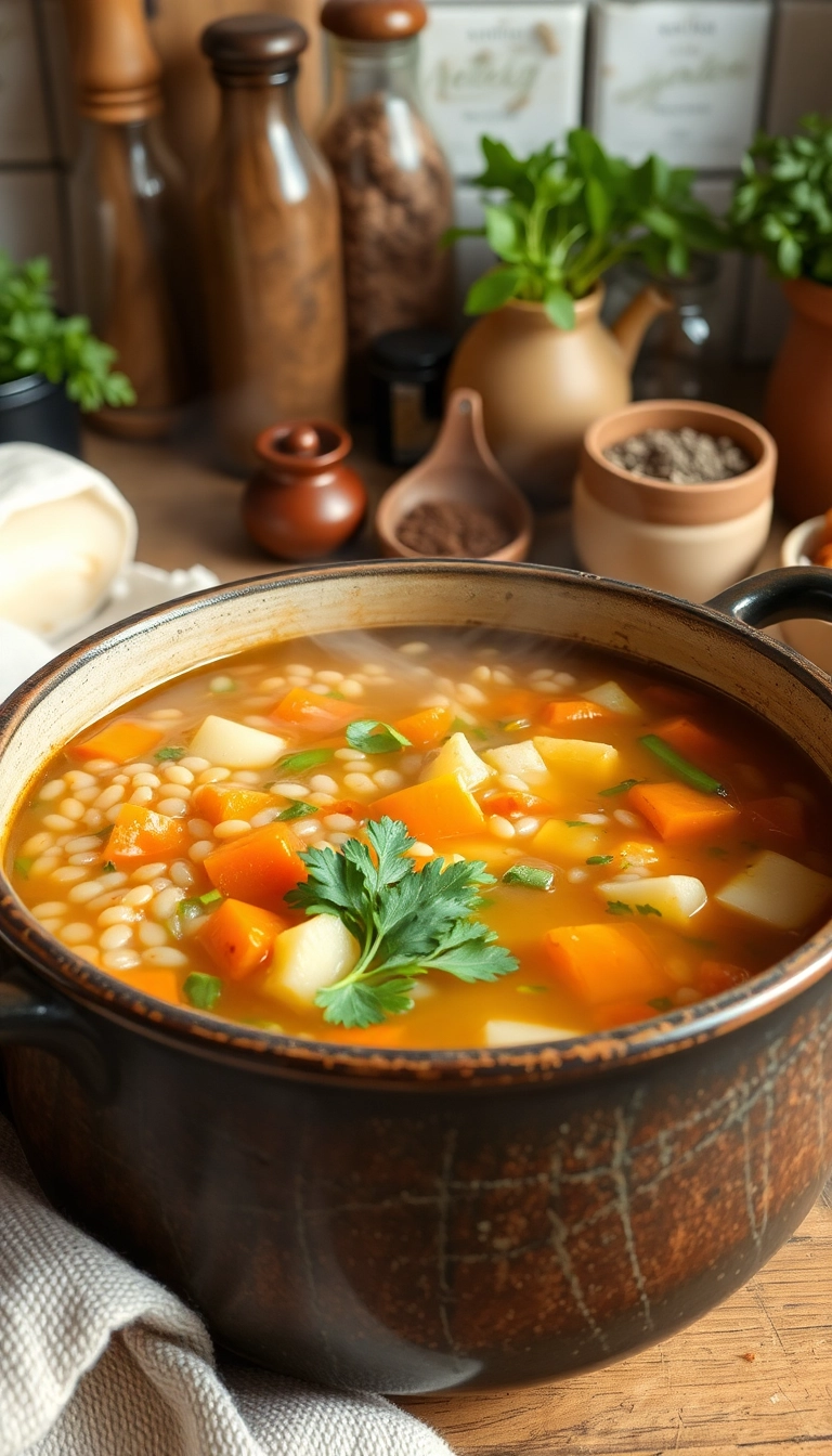 21 Healthy Winter Meals That’ll Warm Your Soul (And Your Kitchen!) - 6. Vegetable and Barley Soup