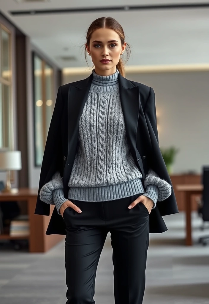 15 Fashion Cable-Knit Jumpers Perfect for Layering (Wait Until You See #9!) - 6. Statement Sleeves