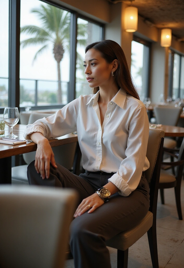 Discover What to Wear in Miami This August: 15 Outfits That Will Turn Heads! - 8. Flowy Blouses with Tailored Pants